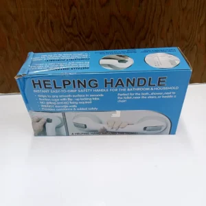 Easy Grip Helping Handle with suction cups and flip-up locking tabs for bathroom or household safety.